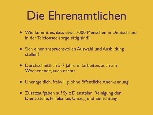 Die Ehrenamtlichen